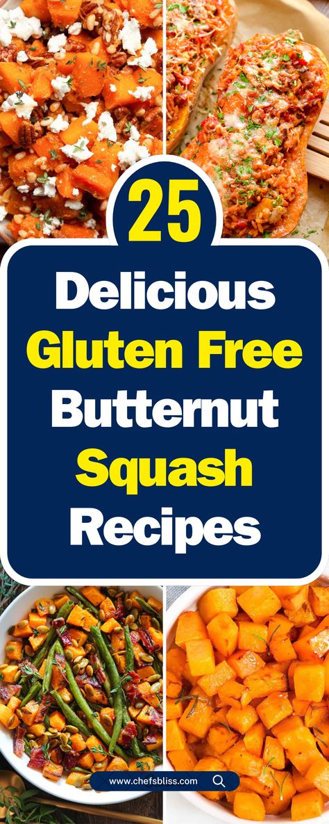 25+ Easy Gluten-Free Butternut Squash Recipes for Every Occasion! – ChefsBliss Gluten Free Butternut Squash Recipes, Gluten Free Squash Recipes, Roasted Butternut Squash Cubes, Butternut Squash Cubes, Cut Butternut Squash, Recipe For 2, Satisfying Salads, Butternut Squash Risotto, Hearty Casseroles