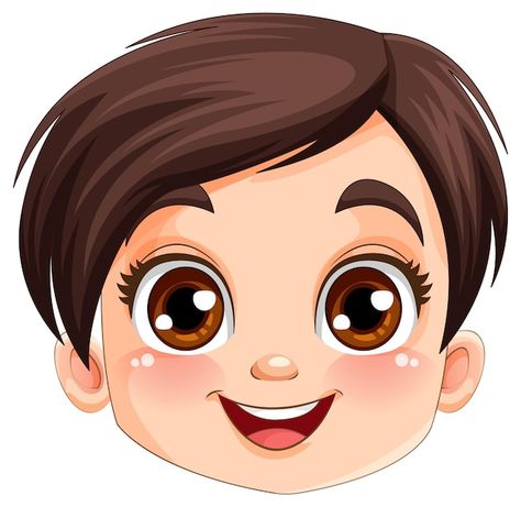 Cute boy face smiling | Premium Vector #Freepik #vector #little-man #boy-clipart #cartoon-head #small-boy Cartoon Man Face, Boy Face Drawing, Happy Face Cartoon, Smile Clipart, Eye Cartoon, Cute Cartoon Faces, Eyes Cartoon, Head Clipart, Baby Logo Design