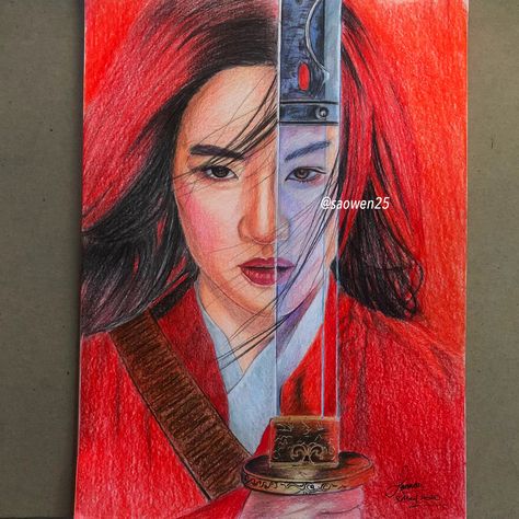 #mulan #mulan2020 #disney #arts #drawing #sketch Drawing Of Mulan, Mulan Pencil Drawing, Mulan Drawings Sketches, Mulan Drawings, Mulan Painting, Mulan Sketch, Mulan Drawing, Drawing Ideas Disney, Disney Pencil Drawings