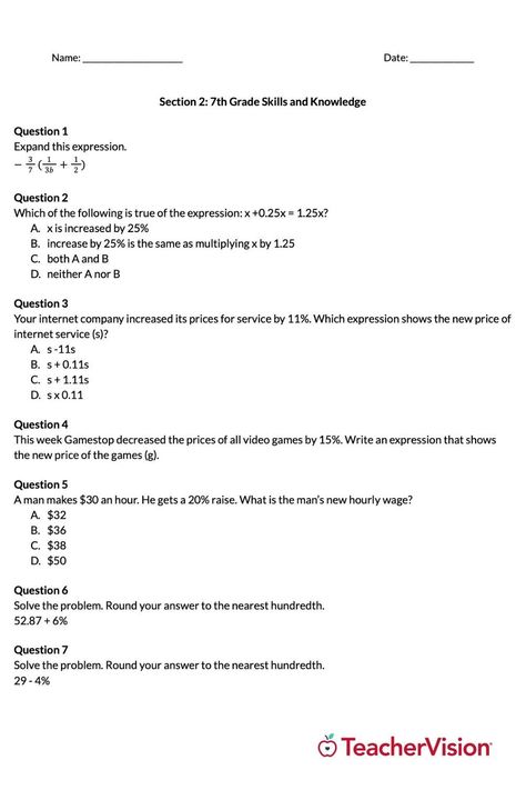 These printable middle school pre-algebra worksheets for back to school is designed to help you benchmark your students' skills at the beginning of the year and plan for intervention and remediation of learning gaps resulting from remote, hybrid, and quarantine instruction, or summer learning loss. Pre Algebra Worksheets, Equivalent Expressions, Math Practice Worksheets, Algebra Worksheets, Math Practice, Pre Algebra, Summer Learning, Assessment Tools, Math Practices