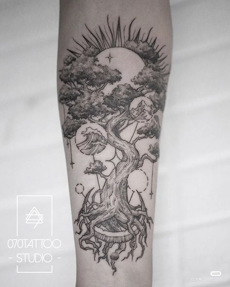 Tree Of Life Hip Tattoo, Tree Of Like Back Tattoo, Tree Of Life Spine Tattoo, Tree Of Knowledge Tattoo, Tree Tattoo Women, Norse Tree Of Life Tattoo, Tree Forearm Tattoo, Tree Spirit Tattoo, Tree Of Life Tattoo Men