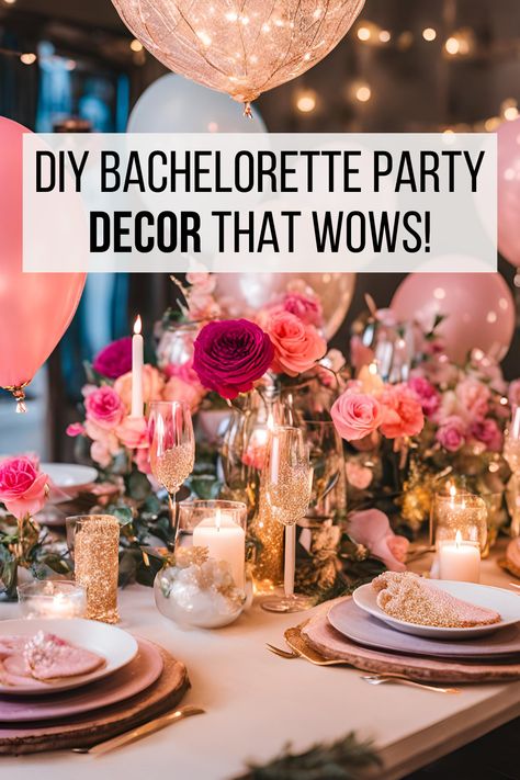 Transform your bachelorette party with stunning DIY decor! ✨💍 From chic backdrops to personalized touches, create a celebration that wows without breaking the bank! 🎉🖌️  #DIYBacheloretteDecor #HenDoInspo #BudgetBride #CraftyCelebrations #BachelorettePartyIdeas #PinterestPerfect #VoxTravel #BachelorettePartyIdeas #BrideSquad #HenDoIdeas #BeachBachelorette #DIYPartyDecor #BridalPartyFun #WeddingPlanning #BacheloretteVibes #CelebrateTheBride #PartyInStyle Cricut Bachelorette Party Ideas, Bachelorette Decorations House, At Home Bachelorette Party, Bachorlette Party Theme, Diy Bachelorette, Barbie Pool Party, Barbie Invitations, Bachelorette Diy, Life Size Barbie