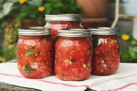 How To Make The Best Canned Salsa - Our Tried & True Recipe Best Canned Salsa Recipe, Salsa Ideas, Canned Salsa, Freezer Jams, Canned Salsa Recipes, Salsa Canning Recipes, Freezing Recipes, Candied Jalapenos, Best Salsa