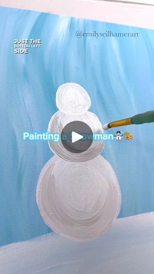 215K views · 599 reactions | [clip] How to paint a snowman! 🎨☃#howtopaint #easypainting #snowman | Emily Seilhamer Art | Emily Seilhamer Art · Original audio How To Paint A Snowman, Painting A Snowman, Easy Snowman Painting, Snowmen Paintings On Canvas, Paint A Snowman, Snowmen Paintings, Snowmen Pictures, Christmas Paintings On Canvas, Siding Paint