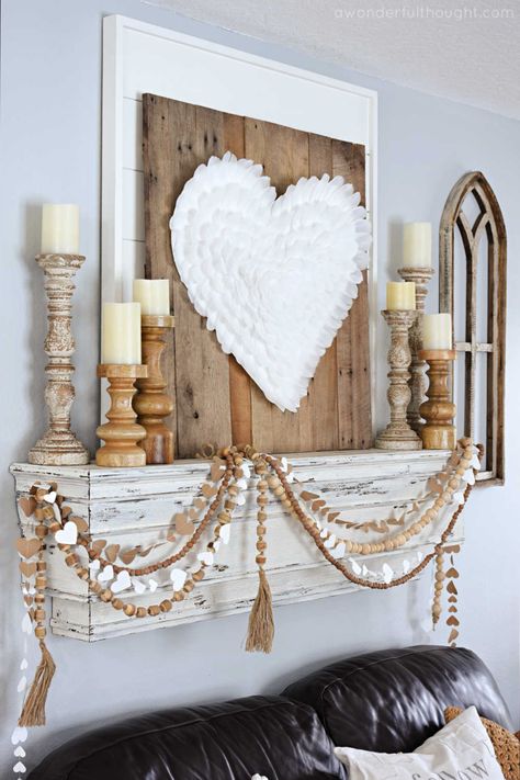 Decorating Home For Valentines Day, Valentines Mantle Decor With Tv, Elegant Boho Decor, Modern Farmhouse Valentines Decor, Elegant Valentines Decor, February Mantle Decor, Valentines Mantle Decor Farmhouse, Winter Valentines Day Decor, Valentine’s Day Mantel Decor