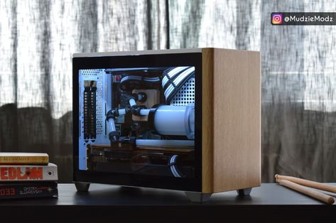 Wood Nr200p Build, Wood Pc Case, Wooden Pc Case, Wood Computer Case, Sff Pc, Custom Computer Case, Diy Pc, Build A Pc, Pc Builds