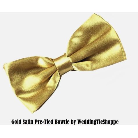 Gold Satin Bowtie Wedding Bow Tie Pre-Tied Groomsmen Bowties Groomsman... ($17) ❤ liked on Polyvore featuring men's fashion, men's accessories, men's neckwear, bow ties and mens bow ties Bowtie Wedding, Mens Neckwear, Wedding Bow Tie, Bow Tie Wedding, Wedding Bows, Gold Satin, Mens Bow Ties, Bow Ties, Men's Accessories