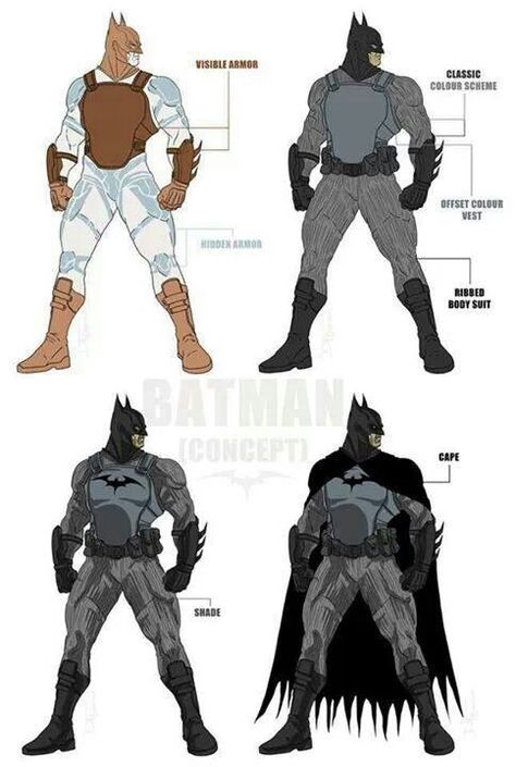 Batman's armor Batman Concept Art, Batman Redesign, Home Cartoon, Batman Suit, Batman Concept, Batman Armor, Batman Costumes, Batman Stuff, Batman Costume