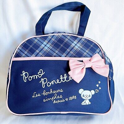 NWOT never used Japan Brand Pom Ponette Y2K 2000s Pom Ponette Super Kawaii Bear top handle bag in navy.Size: see last 2♡smoke free and pet free home♡♡bundle welcome♡♡ship the next business day♡♡all sales are final, no cancellation no returns♡ Kawaii Handbags, Bear Kawaii, Mezzo Piano, Kawaii Bear, Digital Closet, Kawaii Crochet, Super Kawaii, Plaid Bow, Pretty Bags