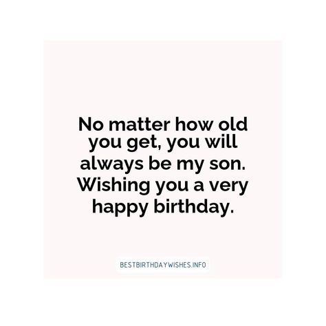 Birthday wishes for your son should be as special as he is. Your son has been an important part of your life since the day he was born. Celebrate this... | # #BirthdayWishes Check more at https://www.ehindijokes.com/birthday-wishes-for-son/ Birthday Wishes For Your Son, Bdy Wishes, Birthday Wishes For Son, Very Happy Birthday, Cute Song Lyrics, Wishes For You, Cute Songs, Birthday Wishes, Song Lyrics