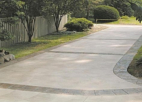 Modern Pavers, Concrete Driveway Pavers, Driveway Decor, Driveway Extension, Driveway Concrete, Cement Driveway, Pavers Walkway, Driveway Resurfacing, Driveway Parking