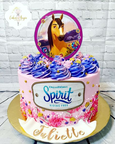 Spirit Birthday Cake, Spirit Cake, Spirit Birthday, Horse Birthday Cake, Knot Hairstyles, Spirit The Horse, 7 Birthday, Spirit Horse, Top Knot Hairstyles