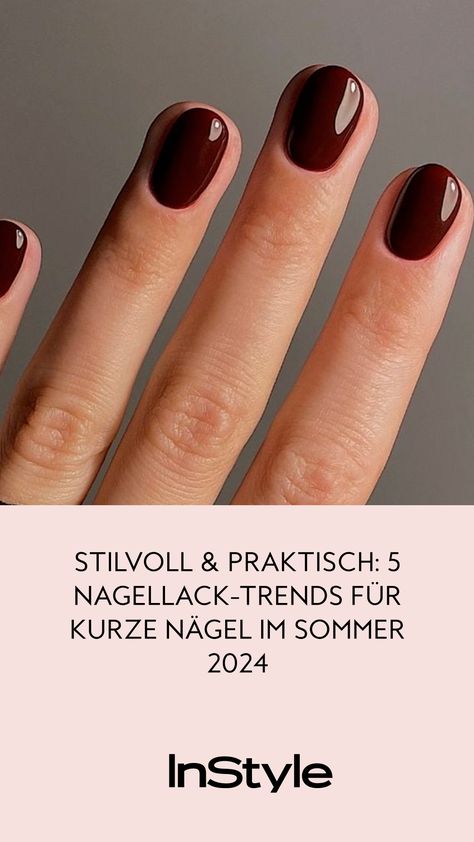 Kurze Nägel sind praktisch und stilvoll – vor allem dann, wenn man sie mit diesen 5 neuen Nagellack-Trends im Sommer 2024 in Szene setztBeauty Nagellack Trends, Make Up Inspo, Winter 2023, Pumpkin Spice, Manicure, Nail Designs, Nail Polish, Nails, Makeup