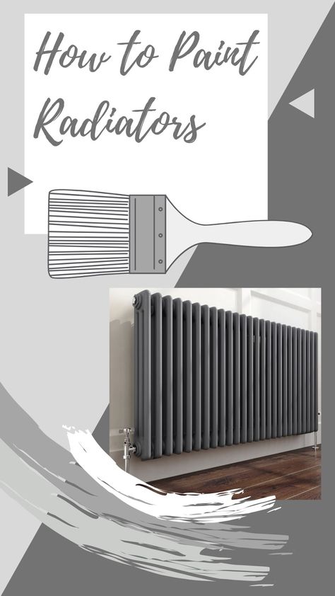 Above Radiator Ideas, Paint Radiator Same Colour As Wall, Radiator Paint Ideas, Radiator Decor Ideas, Painting Radiators Diy, How To Paint Radiators, Spray Paint Radiator, Radiator Painting, Radiator Decor