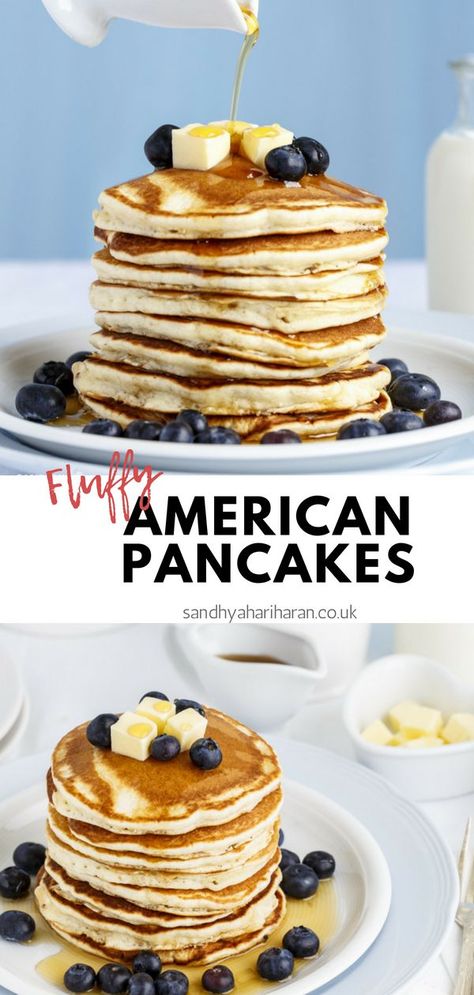 Make this super soft,  Fluffy American Pancakes for your family and bet you will get more cuddles & kisses for this. #under30minutes #breakfast #foolproof #pancakes Fun Breads, American Pancakes Recipe, Uni Recipes, American Style Pancakes, Kitchen Book, American Pancakes, Budget Living, Chocolate Chip Pancakes, Zucchini Cake