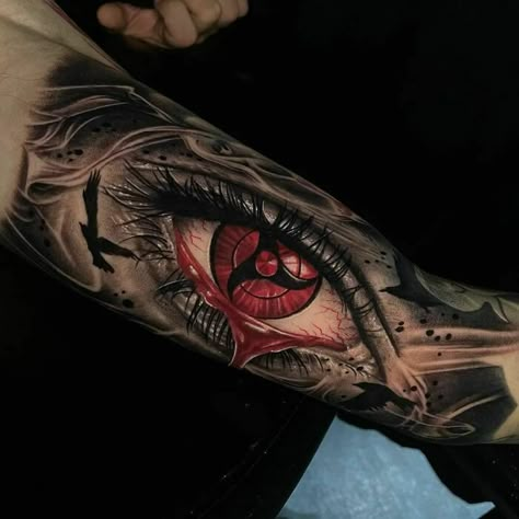 Sharingan Tattoo, Tato Naruto, Naruto Tattoos, Shen Long Tattoo, Men Eyes, Box Tattoo, Tattoos 2022, Bicep Tattoo Men, All Seeing Eye Tattoo