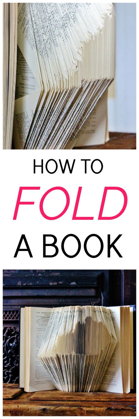 Are you familiar with the art of book folding? Here are step-by-step instructions for book folding for beginners to transform a book into a work of art. This book folding tutorial is all about book folding patterns. Free Book Folding Patterns Step By Step, Folded Book Art Instructions, Book Folding Patterns Free Templates, Book Carving, Folding Books, Upcycled Books Crafts, Book Folding Templates, Book Folding Patterns Free, Origami Pig