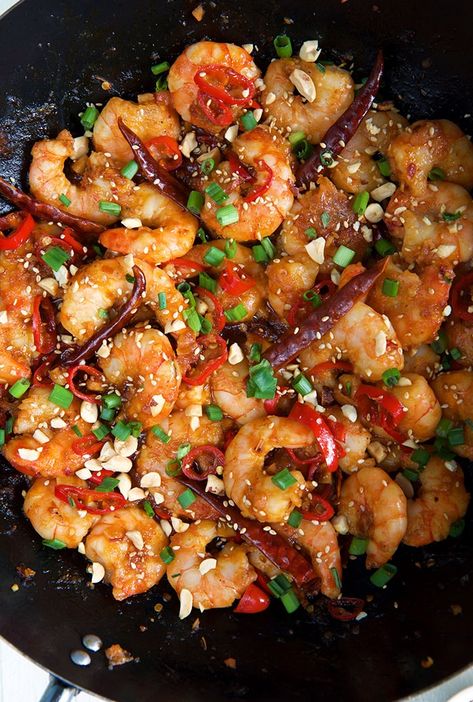 Szechuan Shrimp Recipe Szechuan Shrimp, Easy Chicken Fettuccine Alfredo, Dinner Ideas For Tonight, Easy Broccoli Cheddar Soup, Szechuan Recipes, Chicken Stir Fry Recipe, Szechuan Chicken, Prawn Dishes, Healthy Stir Fry