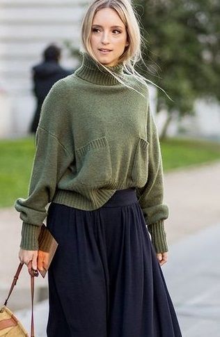 Teacher Style, Rich Color, What To Wear, That Look, Turtle Neck, Navy, How To Wear