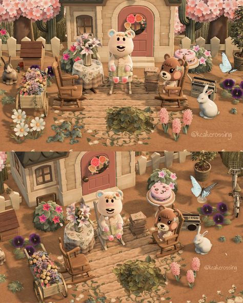 Animal Crossing Cozy Island, Cozy Animal Crossing Island, Cosy Games, Acnh Motifs, Bunny Island, Cozy Gaming, Animal Crossing 3ds, Sending Good Vibes, Animal Crossing Wild World