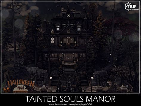 The Sims Resource - Tainted Souls Manor Living Room Sims 4, The Sims 4 Lots, Sims 4 Kitchen, Old Manor, Mushroom House, Residential House, Sims House, Electronic Art, The Sims4