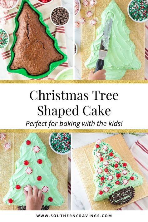 christmas tree shaped cake Diy Christmas Cake, Christmas Tree Cake Dessert Ideas, Christmas Tree Cakes, Christmas Tree Cake Cake, Homemade Christmas Tree Cakes, Christmas Tree Cake Decorating Ideas, Christmas Tree Cake Pan Ideas, Xmas Tree Cake Ideas, Christmas Tree Cake Pan