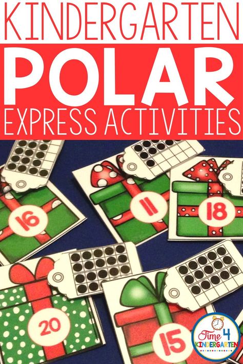 Looking for some kindergarten Polar Express activities you can use in your literacy and math centers? In this post, I talk about what I do for Polar Express in my classroom, to engage students in fun Christmas activities. Polar Express Math Activities Preschool, Polar Express Party Games For Kids, Preschool Polar Express Activities, Polar Express Day Kindergarten, Polar Express Classroom Party, Polar Express Preschool, Polar Express Kindergarten, Polar Express Activities Preschool, Polar Express Day At School