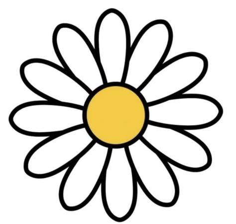 Easy Paper Drawings, Daisy Stencil, Daisy Flower Drawing, Cute Flower Drawing, Unique Wrist Tattoos, Hedgehog Craft, Wrist Tattoo Designs, Embroider Ideas, Flower Pattern Drawing