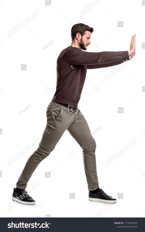 Cross Arms Pose Reference, Heavy Legs, Bearded Man, Pose References, Human Poses Reference, Poses Reference, Human Poses, Social Media Design Graphics, Casual Clothes