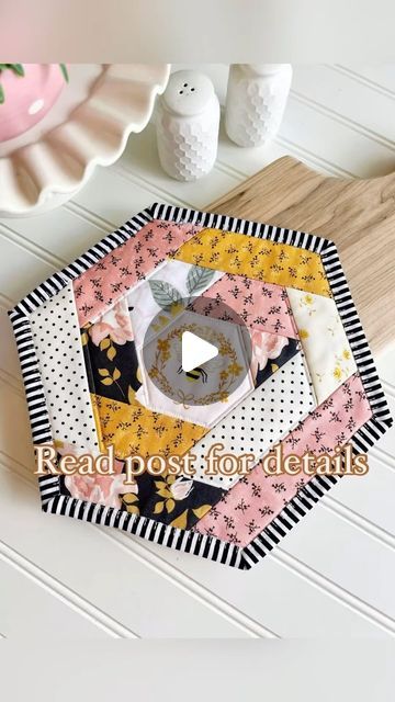 Eilene Johnson on Instagram: "Hexi Magic! I’ve always loved making scrappy hexi hot pads and coasters, but I didn’t like getting up and down for trimming. I’ve been thinking for awhile how I might make it easier with a quilt as you go method. This technique worked great I’m so happy to say!

- grab yourself a small clear ruler and a Frixion heat erase pen and some sharp scissors.
- I used a base of warm and bright quilt batting (but insulbright would also be amazing) cut to about 13” x 13”.
- I used a 3” hexagon template (It’s in my Amazon storefront in my linktree)
- go as scrappy as you want. I love to fussy cut so I used a bee for my center and then cut 2” strips of fabric that coordinated. See below for fabrics I used.
- mark 1/4” from each end as you sew on the strips, with the frixio Hexagon Template, Hexie Quilts Patterns, Clear Ruler, Bright Quilts, Sharp Scissors, Hexie Quilt, Mug Rug Patterns, Quilt As You Go, Quilt Batting