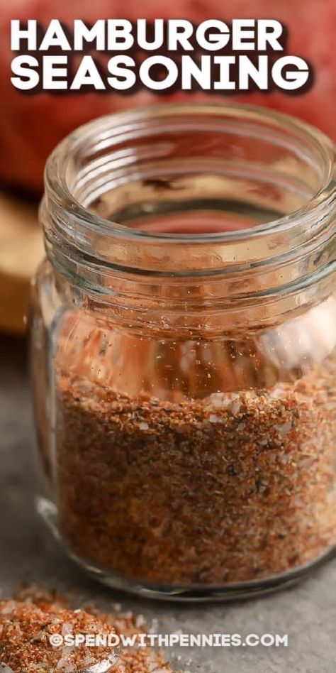 Best Hamburger Seasoning For Grilling, Best Hamburger Seasoning Recipe, Hamburger Seasoning Grilled, Grilled Hamburger Seasoning Recipes, Smash Burger Seasoning Recipe, Seasoning For Hamburgers, Smash Burger Seasoning, Hamburgers On The Stove, Hamburger Spices