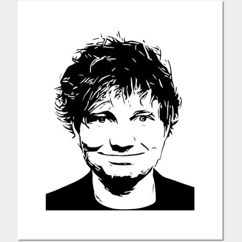 My take on the immortal Ed Sheeran -- Choose from our vast selection of art prints and posters to match with your desired size to make the perfect print or poster. Pick your favorite: Movies, TV Shows, Art, and so much more! Available in mini, small, medium, large, and extra-large depending on the design. For men, women, and children. Perfect for decoration. Ed Sheeran Black And White, Stencil Artwork, Artwork Wall, Best Pillow, Ed Sheeran, Tank Top Hoodie, Wall Artwork, Kids Magnets, Height And Weight