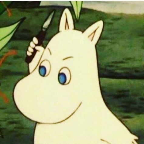 moomintroll knife angry reaction pic Angry Reaction, Reaction Pic