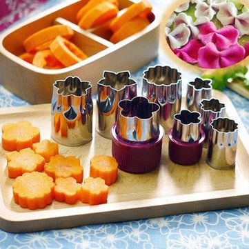 Stainless Steel DIY Biscuit Egg Cake Mold Sets Fruits Vegetables Cutter Multifunction Kitchen Tools Fruit Press, Egg Cake, Diy Cookie, Steel Flowers, Vegetable Tools, Tools Kitchen, Mini Cookies, Cake Baking, Baking Tools