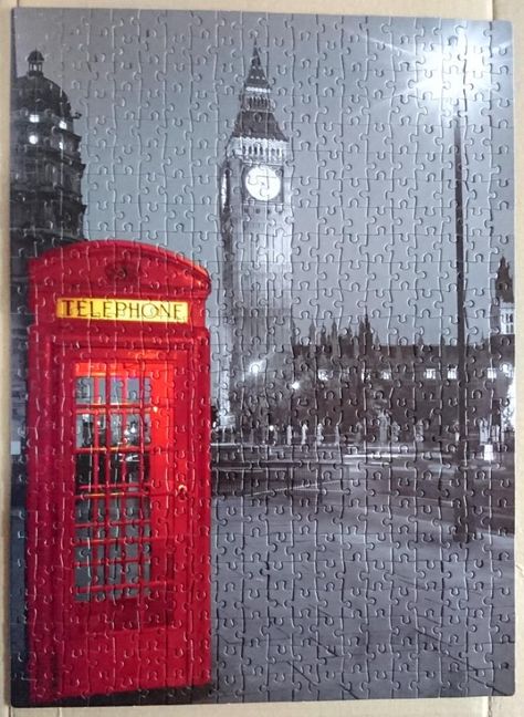 Jigsaw Puzzle Aesthetic, Big Puzzles, Travel London, Semester 2, Color Puzzle, Puzzle Jigsaw, Phone Box, Freshman Year, Dream Catchers