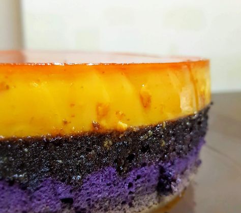 Ube Flan Cupcake Recipe, Ube Flan Cake, Ube Tres Leches Cake, Ube Condensed Milk Recipe, Ube Flan Recipe, Philippine Bread, Leche Flan Recipe Philippines, Ube Flan Cake Recipe, Ube Food