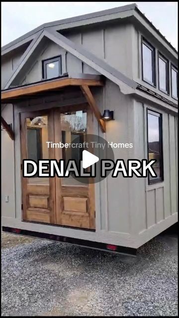 Timbercraft Tiny Homes on Instagram: "Take a tour of our Denali Park model!   One thing we’re so proud of is the detail that goes into every home. Could the Denali Park be your new home?" Luxury Park Model Homes, Park Model Homes Interiors, Farmhouse Tiny House, Tiny Home Designs, Luxury Tiny House, Tiny House Tour, Affordable Prefab Homes, Tiny Homes On Wheels, Timbercraft Tiny Homes