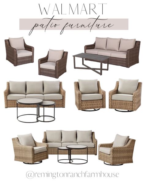 Out Doors Patio Furniture, Outdoor Furniture On A Budget, Patio Furniture Farmhouse, Modern Farmhouse Porch Furniture, High Back Patio Furniture, Patio Furniture Without Cushions, Covered Deck Furniture Ideas, Patio Set Up Ideas Outdoor Furniture, Costco Outdoor Furniture