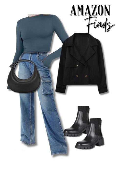 This entire fall outfit is made from pieces from Amazon! Affordable and super cute! Fall outfit trends, fall fashion, baddie outfits casual, cute fall outfits, date night beauty, outfit ideas. #literallyme #falloutfits #falloutfitinspo #falloutfitideas #fallfashion2024 #fallnails #nails #datenightbeauty #capsulewardrobe #casualoutfits #fallnails #halloweennails #fallnaildesigns #autumnnails #fall #fallhair #fallboots #fallnails2024 #styletips #weddingguest #dresstoimpress Cute Fall Outfits Date, Casual Cute Fall Outfits, Fall Outfits Date Night, Fashion Baddie, Fall Fashion Inspiration, Fall Trends Outfits, Night Beauty, Fitted Shirts