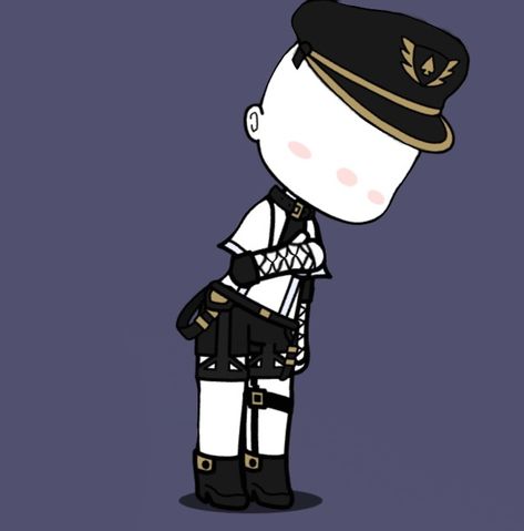 Outfit Gacha Club, Police Outfit, Outfit Gacha, Gacha Characters, Gacha Outfit, Gacha Outfits, Gacha Club, Club Outfits, Gacha Life