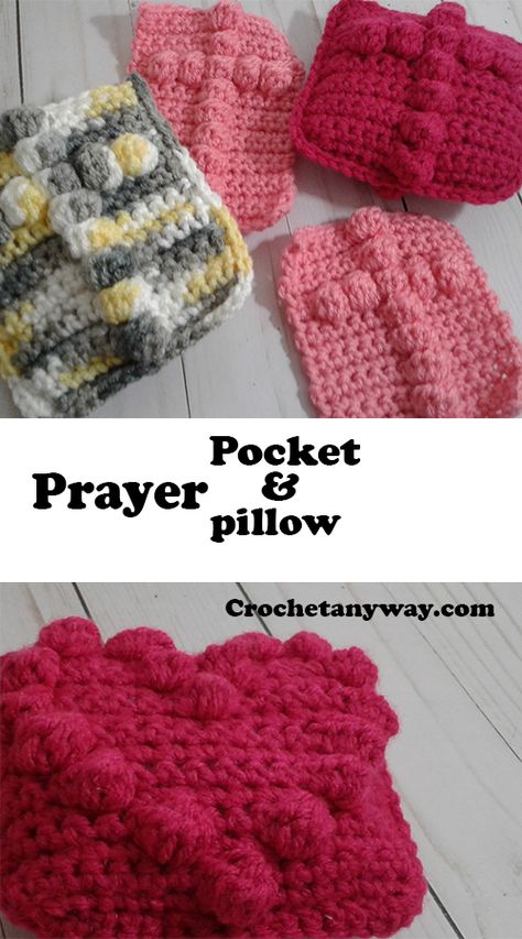 Prayer pocket and prayer pillow Prayer Square Crochet, Crochet Prayer Cloth, Crochet Selling, Pocket Prayers, Prayer Cloth, Prayer Shawl Crochet Pattern, Scripture Gifts, Prayer Pillow, Prayer Shawl Patterns