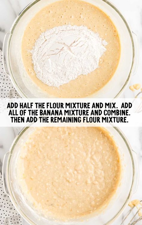 ingredients being combined together in a bowl Smash Cake Recipes, Natural Sprinkles, Baby First Birthday Cake, Pure Maple Syrup, First Birthday Cakes, Smash Cake, Ripe Banana, Refined Sugar, Cake Batter