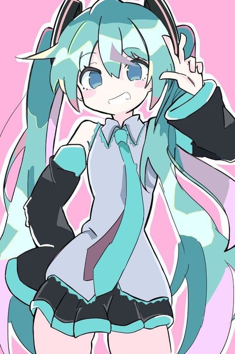 Sejarah Asia, Miku Hatsune Chibi, Miku Hatsune Vocaloid, Images Kawaii, Vocaloid Characters, Dessin Adorable, 영감을 주는 캐릭터, الرسومات اللطيفة, An Anime