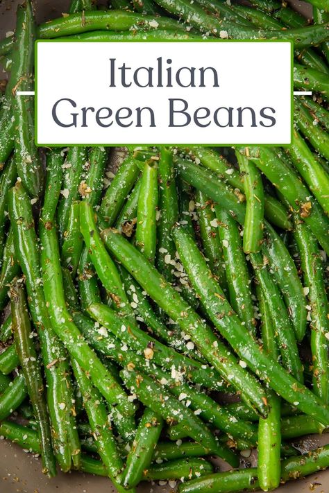 Whole Green Bean Recipes, French Green Bean Recipes, Fresh Green Bean Recipes, Seasoned Green Beans, Green Bean Salad Recipes, Green Beans Side, Italian Green Beans, Cooking Fresh Green Beans, Green Beans Side Dish