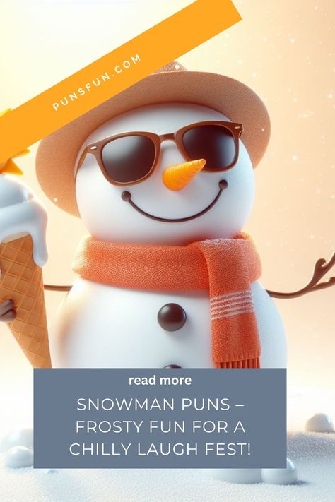 Visit Website Snowman Puns, Puns Funny, Puns Jokes, Funny Puns, Winter Weather, You Funny, Bones Funny, Puns, Humor