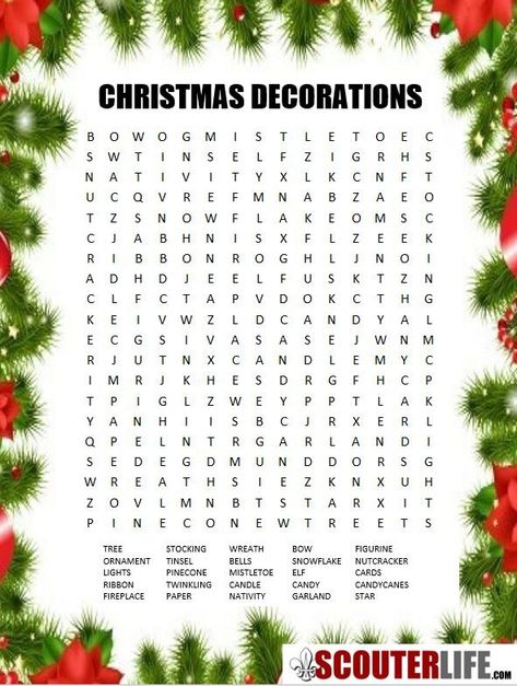 Christmas Word Search Xmas Games, Christmas Word Search, Kindergarten Classroom Decor, Printable Christmas Coloring Pages, Winter Words, Library Activities, Christmas Activity, Word Searches, Christmas Words