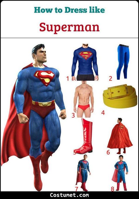 Superman Costume for Cosplay & Halloween 2022 Superman Adult Costume, Superman Costume For Men, Superman Cape, S Symbol, Superman Costume, Christopher Reeve Superman, Red Superhero, Superman Cosplay, Superman Costumes