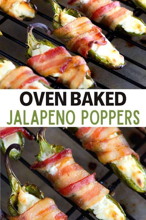 Bacon wrapped jalapeno peppers stuffed with cream cheese is the ultimate game day recipe! Peppers Stuffed With Cream Cheese, Bacon Wrapped Peppers, Bacon Wrapped Stuffed Jalapenos, Super Bowl Menu, Football Party Foods, Bacon Wrapped Jalapeno Poppers, Bacon Wrapped Jalapenos, Sausage Bake, Jalapeno Peppers