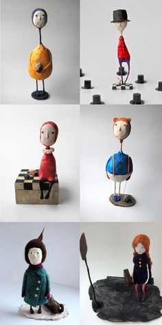 Paper Mache People, Papier Mache Art, People Sculpture, Paper Clay Art, Papier Mache Doll, Paper Mache Projects, Paper Mache Dolls, Paper Mache Clay, Paper Mache Sculpture