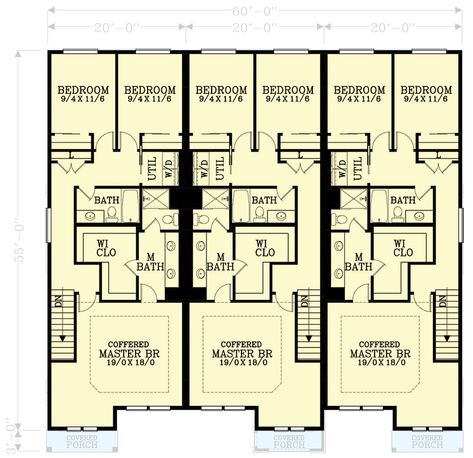 #designHome #homeDesign #family #plan #3d #plans #villaDesign #designInterior #exteriorDesign Duplex Blueprints, Triplex Floor Plans, Triplex House Design, Multi Family House Plans, Triplex House Plans, Triplex House, Multigenerational House Plans, Multigenerational House, Guest House Plans